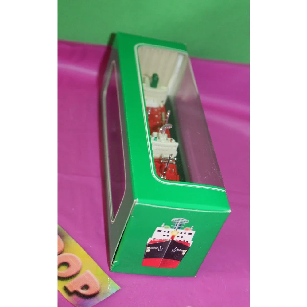 22 Piece Hess 2002 Miniature Voyager Ship Boat Holiday Toy Christmas Gift In Box